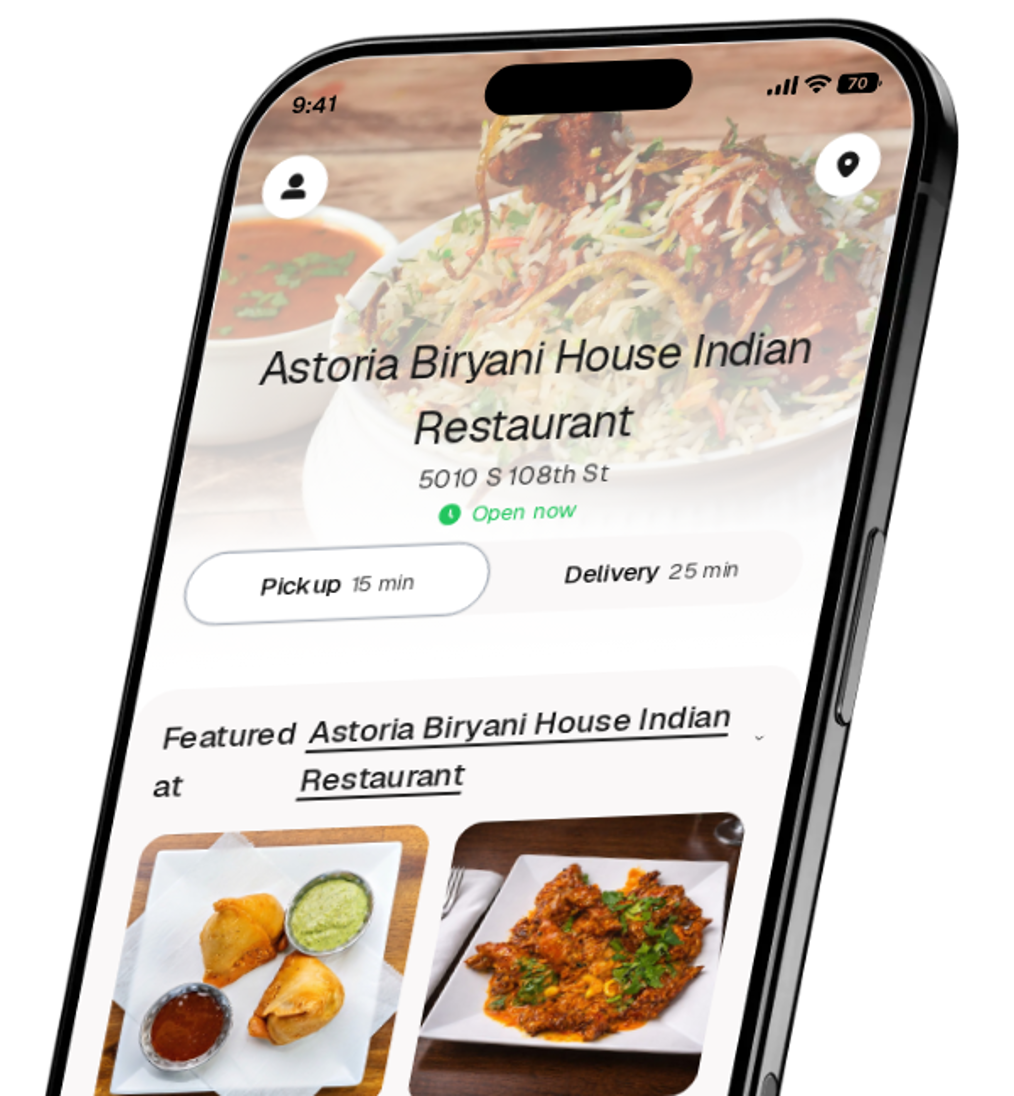 Astoria Biryani House Indian Restaurant app preview